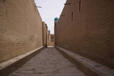 Özbekistan 'ın antik şehri Khiva' ya bir bakış. Yüksek kalite fotoğraf
