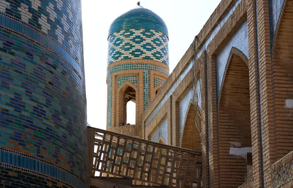 Een Glimp Van Oude Stad Khiva Oezbekistan Hoge Kwaliteit Foto — Stockfoto