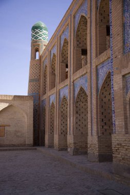 Özbekistan 'ın antik şehri Khiva' ya bir bakış. Yüksek kalite fotoğraf