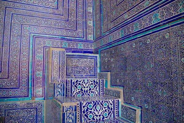 Decorações Interiores Cidadela Arca Kuhna Khiva Uzbequistão Foto Alta Qualidade — Fotografia de Stock