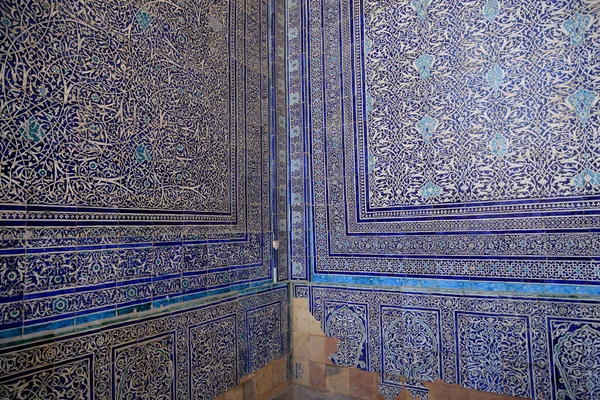 Εσωτερική Διακόσμηση Της Ακρόπολης Kuhna Ark Στο Κίβα Του Ουζμπεκιστάν — Φωτογραφία Αρχείου