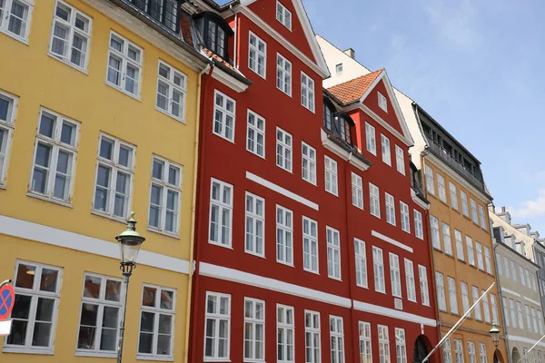 stock image The colorful buildings of the city of Copenhagen. High quality photo