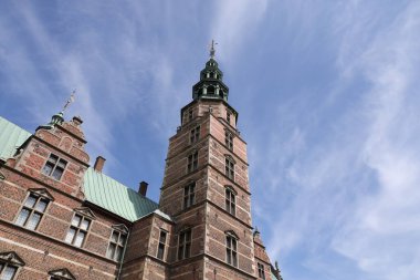 Kopenhag 'daki Rosenborg Kalesi. Yüksek kalite fotoğraf