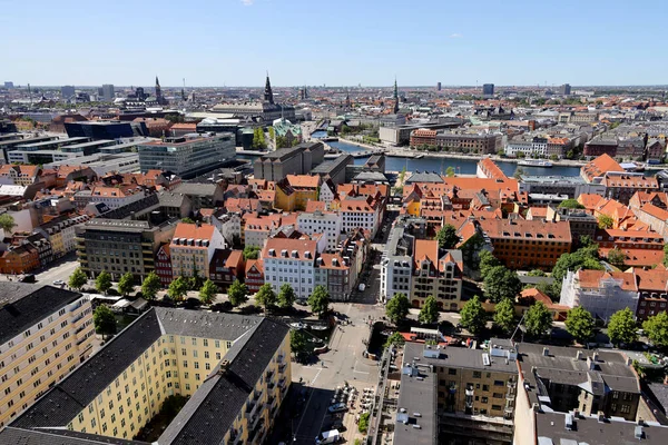 Вид Воздуха Город Копенгаген Высокое Качество Фото — стоковое фото