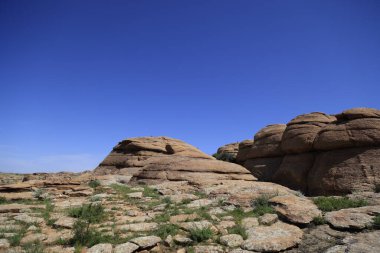 Baga Gazriin Chuluu kaya oluşumları, Moğolistan. Yüksek kalite fotoğraf