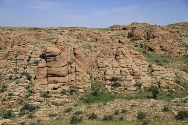 Baga Gazriin Chuluu kaya oluşumları, Moğolistan. Yüksek kalite fotoğraf