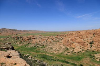 Baga Gazriin Chuluu kaya oluşumları, Moğolistan. Yüksek kalite fotoğraf
