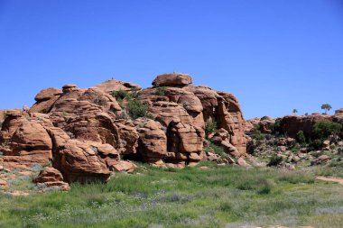 Baga Gazriin Chuluu kaya oluşumları, Moğolistan. Yüksek kalite fotoğraf