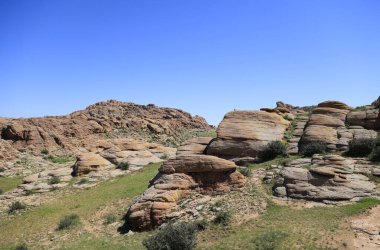 Baga Gazriin Chuluu kaya oluşumları, Moğolistan. Yüksek kalite fotoğraf