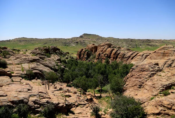 Baga Gazriin Chuluu kaya oluşumları, Moğolistan. Yüksek kalite fotoğraf