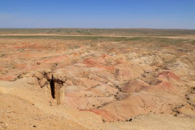 Gobi Çölü, Moğolistan 'daki Tsagaan Suvarga kaya oluşumları. Yüksek kalite fotoğraf