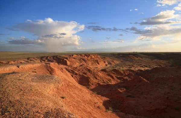 Скальные Образования Пламенеющей Скалы Баянзаг Закате Монголия Высокое Качество Фото — стоковое фото