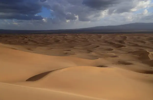 Dune Khongoryn Els Tramonto Deserto Del Gobi Foto Alta Qualità — Foto Stock