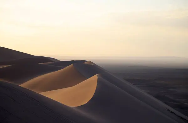 Khongoryn Els Dunes Sunset Gobi Desert High Quality Photo Stock Picture