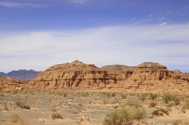 Nemegt Kanyonu, Umnugobi, Moğolistan 'daki kaya oluşumları. Yüksek kalite fotoğraf