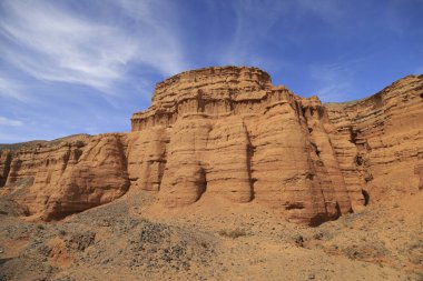 Nemegt Kanyonu, Umnugobi, Moğolistan 'daki kaya oluşumları. Yüksek kalite fotoğraf