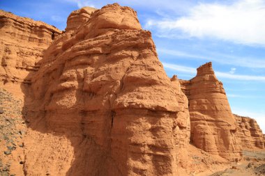 Nemegt Kanyonu, Umnugobi, Moğolistan 'daki kaya oluşumları. Yüksek kalite fotoğraf