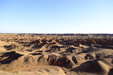 Khermen Tsav Kanyonu, Batı Gobi, Moğolistan 'daki en güzel yerlerden biri. Yüksek kalite fotoğraf