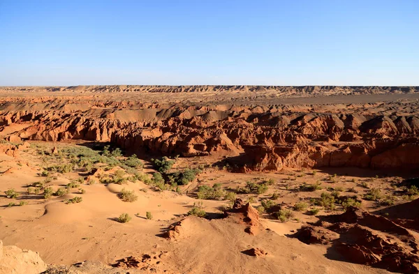 Khermen Tsav Canyon Egyik Legszebb Hely Nyugat Góbiban Mongóliában Kiváló — Stock Fotó