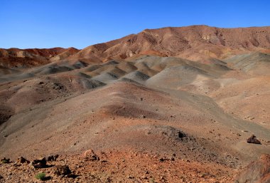 Moğolistan 'ın Bayankhongor ilindeki Altai Gobi Dağları bölgesinde manzara. Yüksek kalite fotoğraf