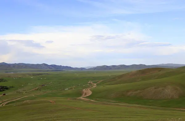 Όμορφο Τοπίο Της Κοιλάδας Όρκον Μογγολία Υψηλής Ποιότητας Φωτογραφία — Φωτογραφία Αρχείου