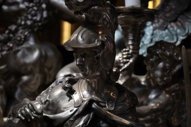 Prag 'daki St. Vitus Katedrali' nin iç detayları. Yüksek kalite fotoğraf