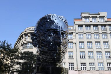 Franz Kafkas Prag 'da başkanlık yapıyor. Yüksek kalite fotoğraf