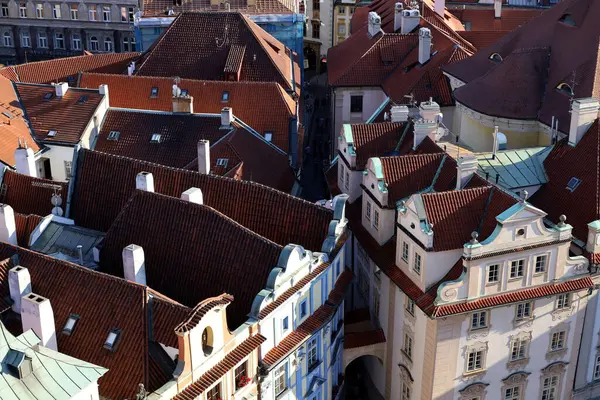 Vista Superior Ciudad Praga Foto Alta Calidad —  Fotos de Stock