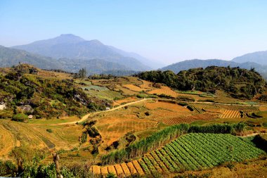 Sapa countryside landscape in Vietnam. High quality photo clipart