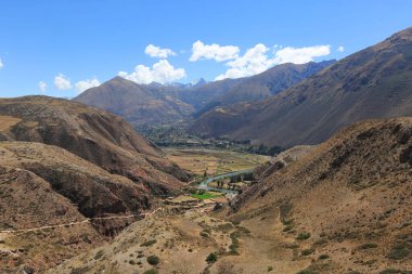 Kutsal Vadi 'nin manzarası, Peru. Yüksek kalite fotoğraf