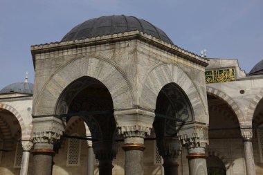 Detail of the internal cloister of the Blue Mosque in Istanbul. High quality photo clipart