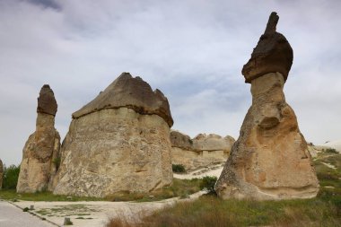 Türkiye 'nin tüm Kapadokya' daki en büyük peri bacaları. Yüksek kalite fotoğraf