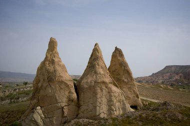 Kapadokya, Türkiye 'deki Aşk Vadisi' nin kaya oluşumları. Yüksek kalite fotoğraf