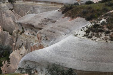 Türkiye 'nin Kapadokya kentindeki Gül Vadisi' nde kaya oluşumları. Yüksek kalite fotoğraf