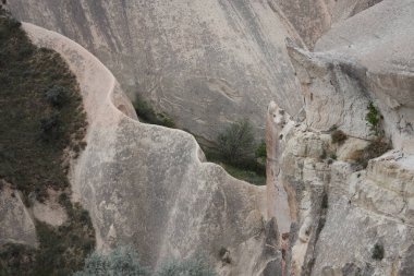 Türkiye 'nin Kapadokya kentindeki Gül Vadisi' nde kaya oluşumları. Yüksek kalite fotoğraf