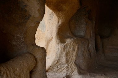 Türkiye 'nin Kapadokya kentindeki Selime Katedrali' nin iç manzarası. Yüksek kalite fotoğraf