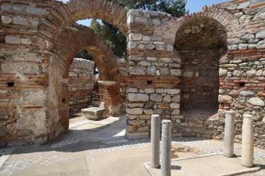 Ephesus, Türkiye 'deki St.Johns Bazilikası harabeleri. Yüksek kalite fotoğraf