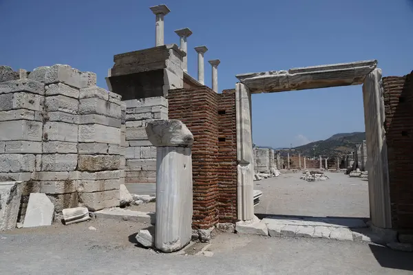 stock image The ruins of St.Johns Basilica in Ephesus, Turkey. High quality photo