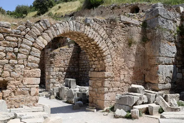 Türkiye 'deki Roma şehri Efes' in kalıntıları. Yüksek kalite fotoğraf