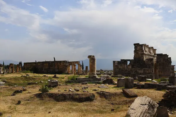 stock image Ruins of the Roman city of Hierapolis, Turkey. High quality photo