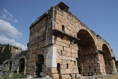 Ruins of the Roman city of Hierapolis, Turkey. High quality photo clipart