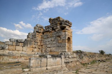 Türkiye 'nin Hierapolis kentinde harabeler. Yüksek kalite fotoğraf