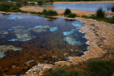 Türkiye 'nin Hierapolis kentinin termal suları. Yüksek kalite fotoğraf