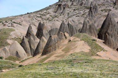 The fairy chimneys of Ihlara Valley, Turkey. High quality photo clipart