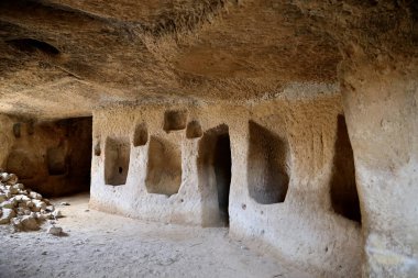 Türkiye 'deki taş kesimli dini binalarından birinin Selime Katedrali' nin içi. Yüksek kalite fotoğraf