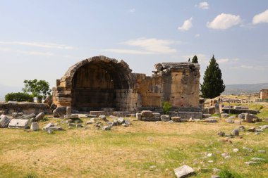 Türkiye 'nin Hierapolis kenti harabeleri. Yüksek kalite fotoğraf