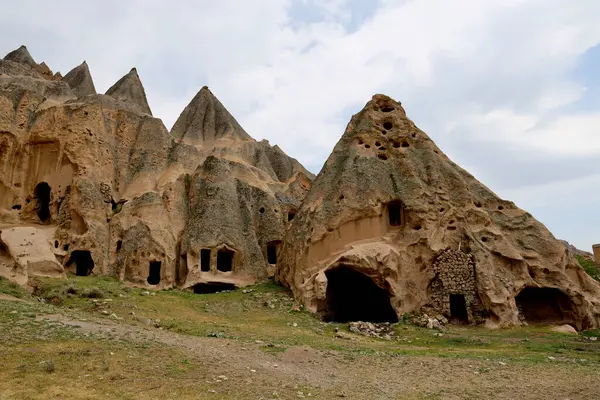 stock image Selime Cathedral rock-cut religious buildings, Turkey. High quality photo