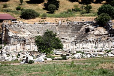 View of the Odeon in the city of Ephesus, Turkey. High quality photo clipart