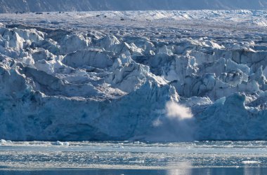 The Ice Colors of Lilliehookbreen Fjord in Svalbard. High quality photo clipart