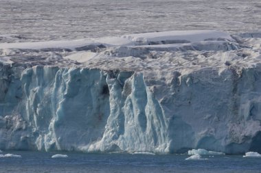 Austfonna, the ice cap located on Nordaustlandet, Svalbard archipelago. High quality photo clipart